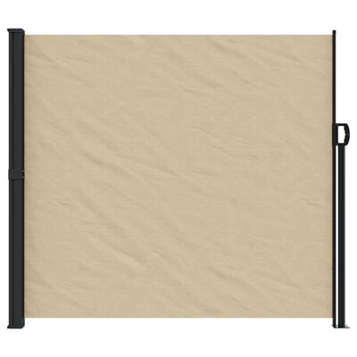 vidaXL Uttrekkbar sidemarkise beige 180x300 cm