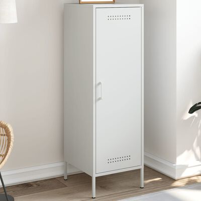 vidaXL Highboard hvit 36x39x113 cm stål