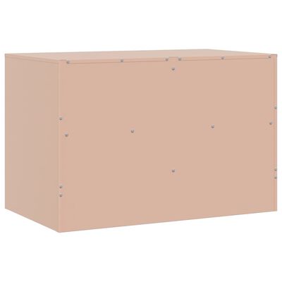 vidaXL TV-benk rosa 67x39x44 cm stål