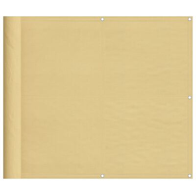 vidaXL Balkongskjerm sand 90x1000 cm 100% polyester oxford