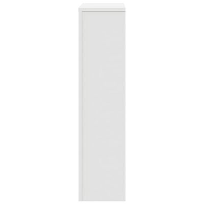 vidaXL Radiatordeksel hvit 78x20x82 cm konstruert tre