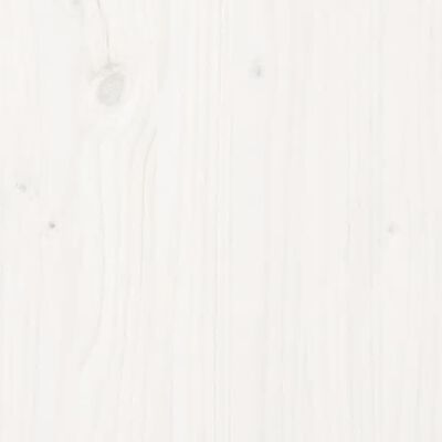 vidaXL Seniorseng med hodegavl hvit 100x200 cm heltre