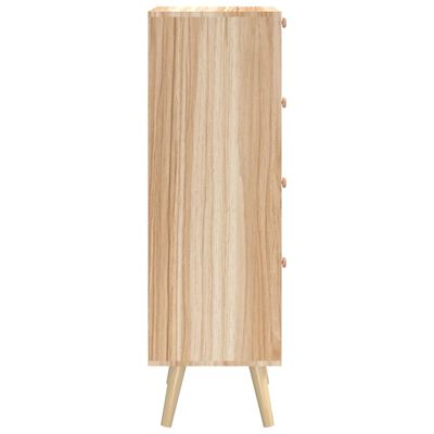 vidaXL Highboard med skuffer 40x30x95 cm konstruert tre