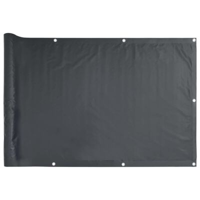 vidaXL Balkongskjerm antrasitt 1000x75 cm PVC