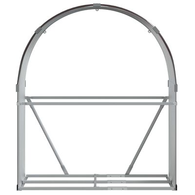 vidaXL Vedholder brun 120x45x140 cm galvanisert stål