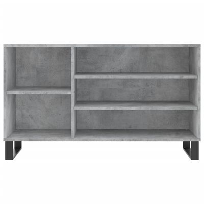 vidaXL Skoskap betonggrå 102x36x60 cm konstruert tre