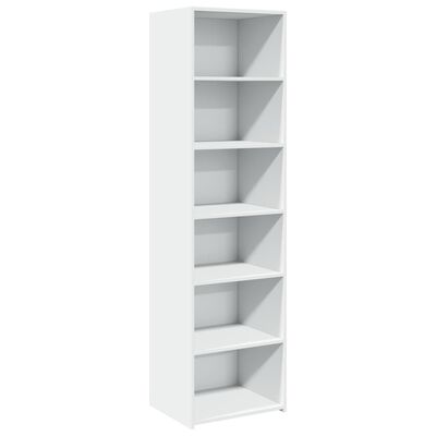 vidaXL Highboard hvit 50x41x185 cm konstruert tre