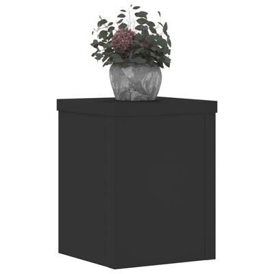 vidaXL Plantestativer 2 stk svart 15x15x20 cm konstruert tre