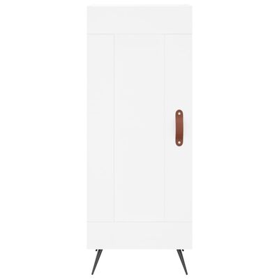 vidaXL Highboard hvit 34,5x34x180 cm konstruert tre