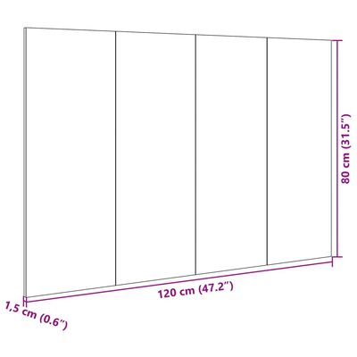 vidaXL Hodegavl med skap brun eik 120 cm konstruert tre