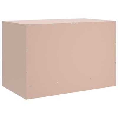 vidaXL TV-benk rosa 67x39x44 cm stål