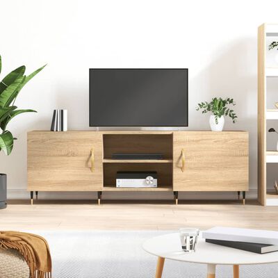 vidaXL TV-benk sonoma eik 150x30x50 cm konstruert tre