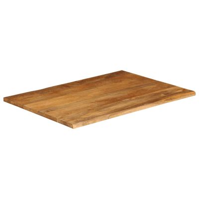 vidaXL Bordplate 110x80x2,5 cm naturlig kant heltre mango