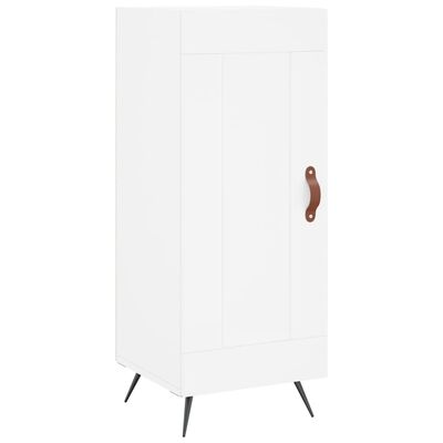 vidaXL Highboard hvit 34,5x34x180 cm konstruert tre