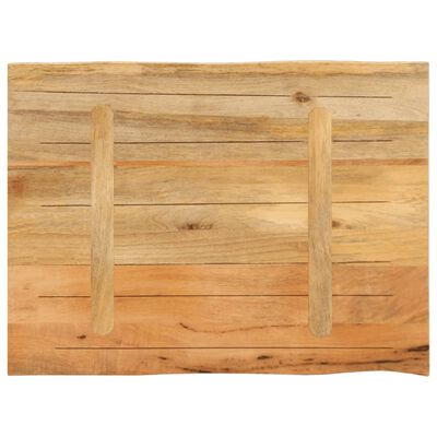 vidaXL Bordplate 80x60x3,8 cm naturlig kant heltre mango