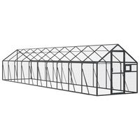 vidaXL Fuglehus antrasitt 1,79x10x1,85 m aluminium