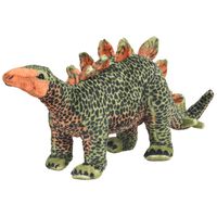 vidaXL Stående lekedinosaur stegosaurus grønn og oransje XXL