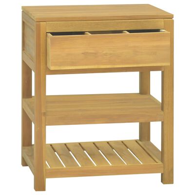 vidaXL Baderomsskap 60x45x75 cm heltre teak