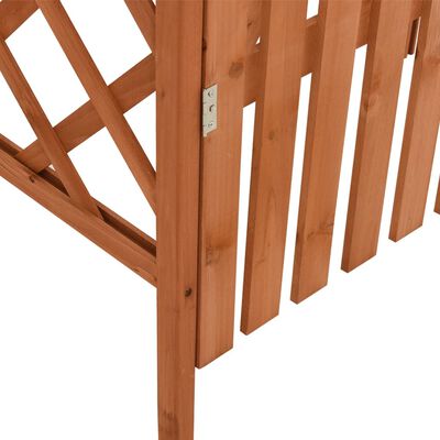 vidaXL Pergola med port 116x40x204 cm heltre gran