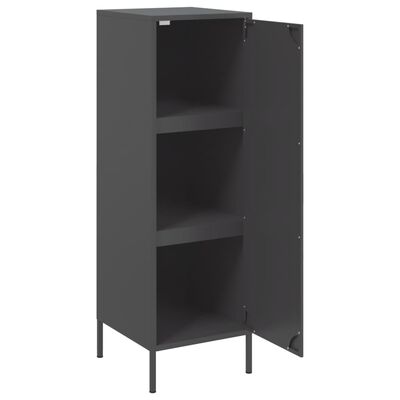 vidaXL Highboard svart 36x39x113 cm stål