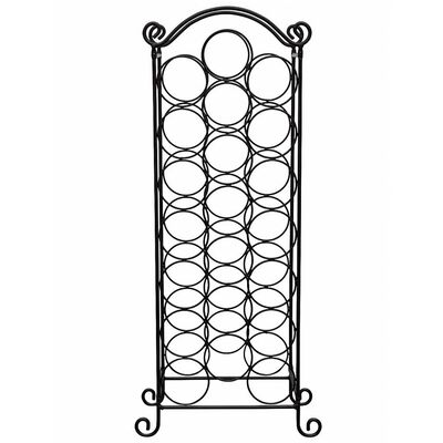 vidaXL Vinstativ for 21 flasker metall