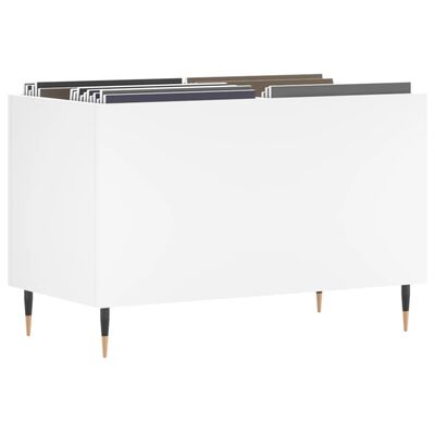 vidaXL Hifi-benk hvit 74,5x38x48 cm konstruert tre