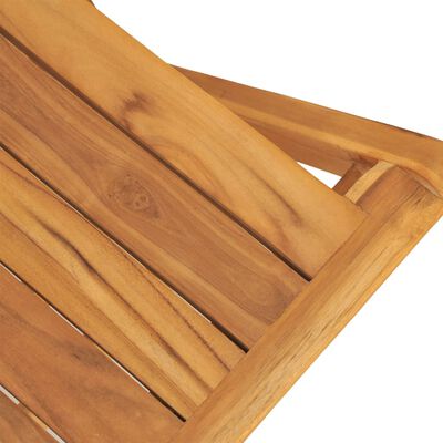 vidaXL Klappstoler 8 stk 47x61x90 cm heltre teak