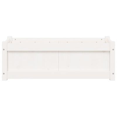 vidaXL Hageplantekasse hvit 90x31x31 cm heltre furu