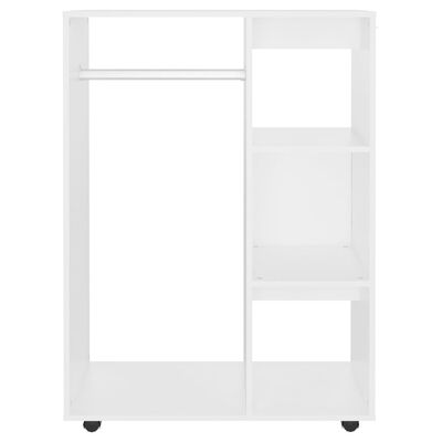 vidaXL Garderobe hvit 80x40x110 cm konstruert tre