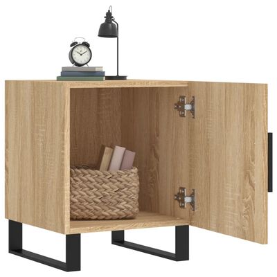 vidaXL Nattbord 2 stk sonoma eik 40x40x50 cm konstruert tre