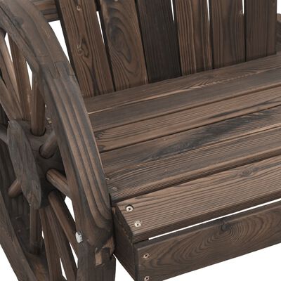 vidaXL Adirondack hagestol 2-seters heltre gran