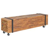 vidaXL TV-benk 110x30x32,5 cm heltre teak