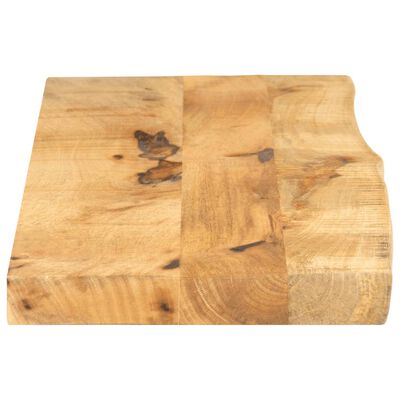 vidaXL Bordplate 110x30x2,5 cm naturlig kant grovt heltre mangotre