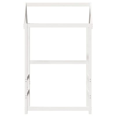 vidaXL Tak for barneseng hvit 98x70x176,5 cm heltre furu