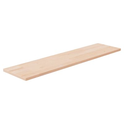 vidaXL Hylleplate 80x20x1,5 cm ubehandlet heltre eik