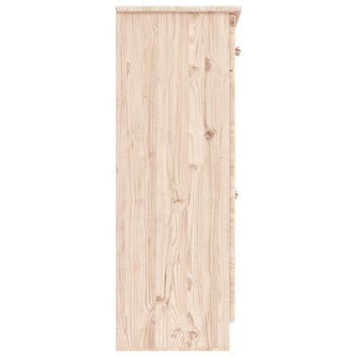 vidaXL Skoskap ALTA 77x35x96 cm heltre furu