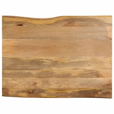 vidaXL Bordplate 100x80x3,8 cm naturlig kant heltre mango