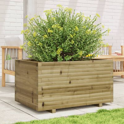 vidaXL Plantekasse 90x60x49,5 cm impregnert furu