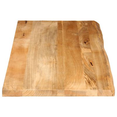 vidaXL Bordplate 140x60x2,5 cm naturlig kant heltre mango