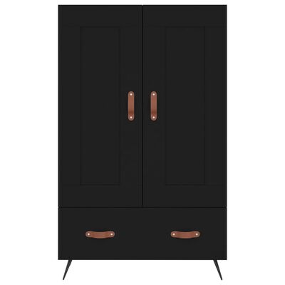 vidaXL Highboard svart 69,5x31x115 cm konstruert tre