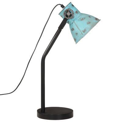 vidaXL Skrivebordslampe 25 W denimblå 17x17x60 cm E27