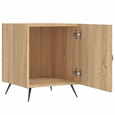 vidaXL Nattbord 2 stk sonoma eik 40x40x50 cm konstruert tre