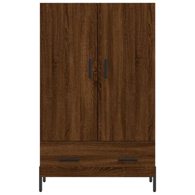 vidaXL Highboard brun eik 69,5x31x115 cm konstruert tre