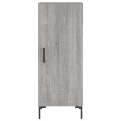 vidaXL Highboard grå sonoma 34,5x34x180 cm konstruert tre