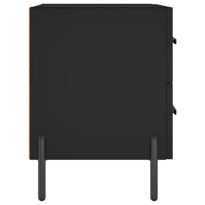 vidaXL Nattbord 2 stk svart 40x35x47,5 cm konstruert tre