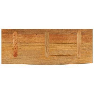 vidaXL Bordplate med naturlig kant 90x20x2,5 cm heltre mango