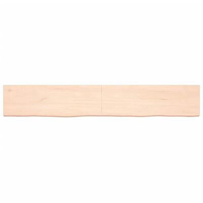 vidaXL Benkeplate til bad 180x30x4 cm ubehandlet heltre