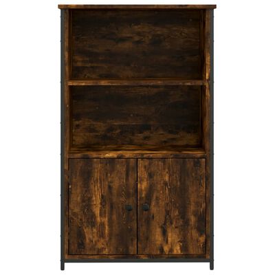 vidaXL Highboard røkt eik 62x32x103,5 cm konstruert tre