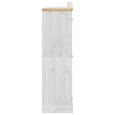 vidaXL Garderobe Corona hvit 194x52x186 cm heltre furu