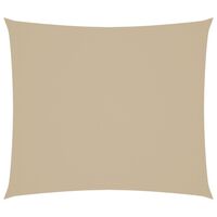 vidaXL Solseil oxfordstoff rektangulær 2x2,5 m beige